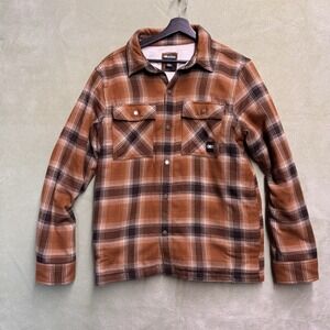 Outdoor Research Feedback Shirt Jacket Mens Medium Kalamata Plaid Sherpa Fleece